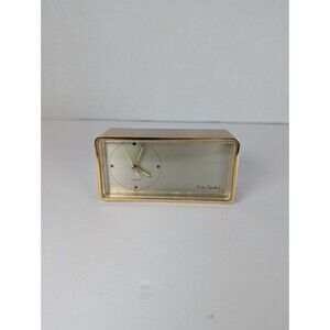 Pierre Cardin Deluxe Executive Quartz Desk Clock Vintage Tested Working!